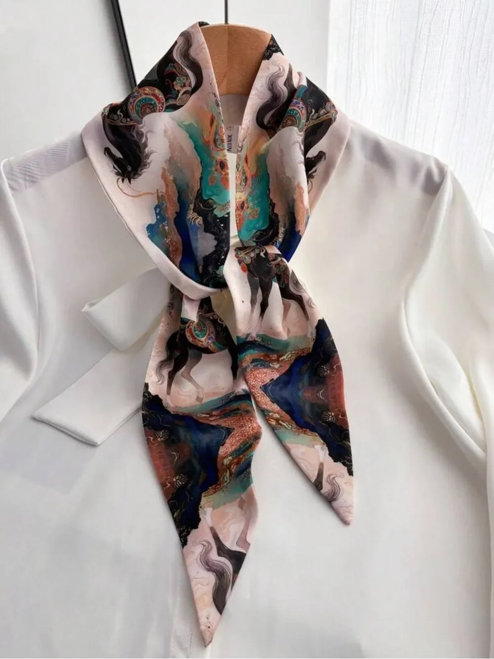 horse print scarf S198